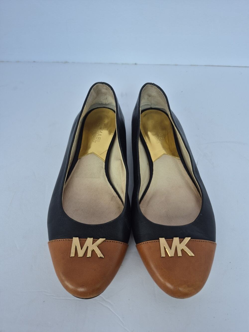 Michael KORS HAYLEY ICONIC MK Logo Ballet Flats Women Size 9M